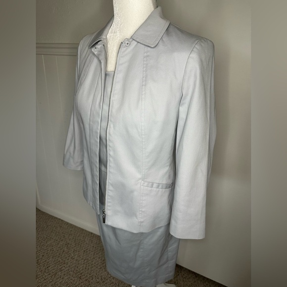 Talbots Grayish blue Blazer with Dress size 4 petite - Picture 3 of 14
